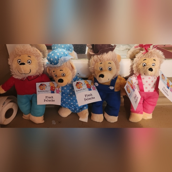 SET OF 4 NWT PBS BERENSTAIN BEARS PLUSH - Picture 2 of 6